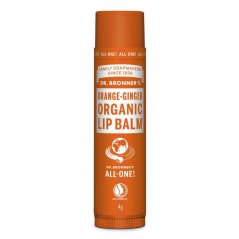 Dr. Bronner's balzám na rty Orange Ginger 4 g