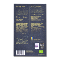 Standout Chocolate Nordic Winter Spice 68 % – BIO horká čokoláda s korením 50 g