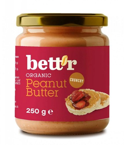 Bett'r Arašídové máslo Crunchy 250g