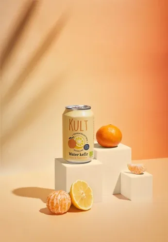 Kult Kefir Vodní kefír s příchutí mandarinka a yuzu 330 ml