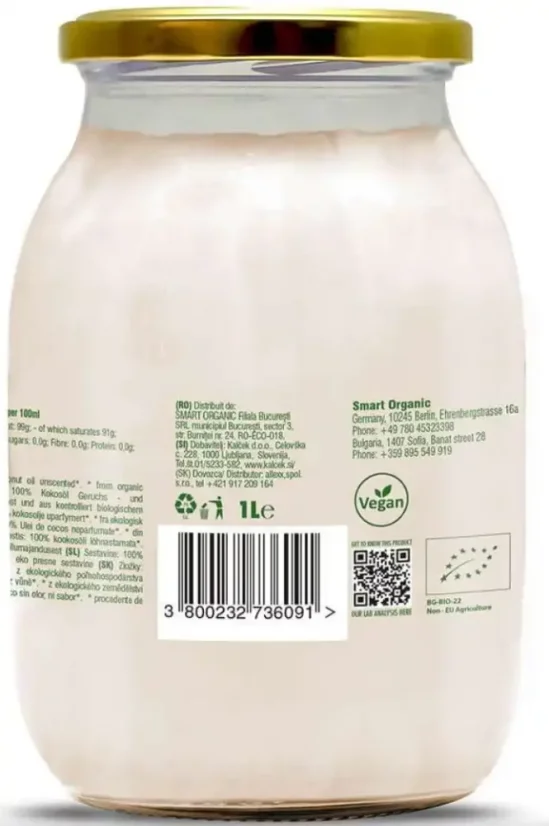 Dragon Superfoods Bio kokosový olej bez vône - objem: 300 ml