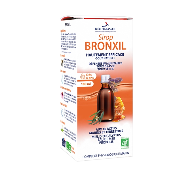Biothalassol Bronxil BIO přírodní bylinný komplex s medem a propolisovým extraktem - objem: 250 ml