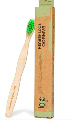 Bamboovement bambusový zubní kartáček soft green zelený pro děti