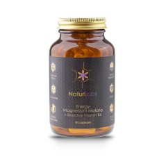Naturlabs Energy hořčík malát + bioaktivní vitamín B6, kapsle 90 kapslí