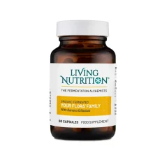 Living Nutrition Fermentovaná synbiotika s baobabem a banánem - Your Flora Family 60 kapslí
