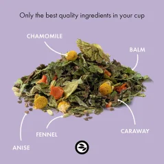 Alveus Bio prémiová směs bylinného čaje Friendly Belly 100 g