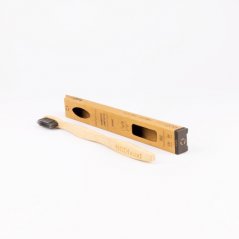 Ecohead bambusová zubná kefka medium čierna