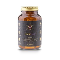 Naturlabs Relax horčík chelát bisglycinát + bioaktívny vitamín B6 90 kapsúl