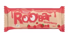Bio Roo'bar jahodová tyčinka v růžové jahodové čokoládě 30 g