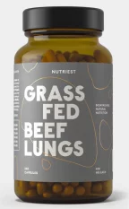 Nutriest Grass-fed lyofilizované bio hovädzie pľúca 240 kapsúl