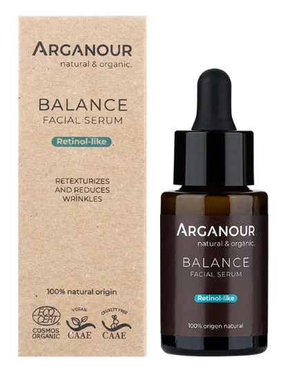 Arganour Bio hyalurónové pleťové sérum Balance s přírodní alternativou retinolu 30 ml