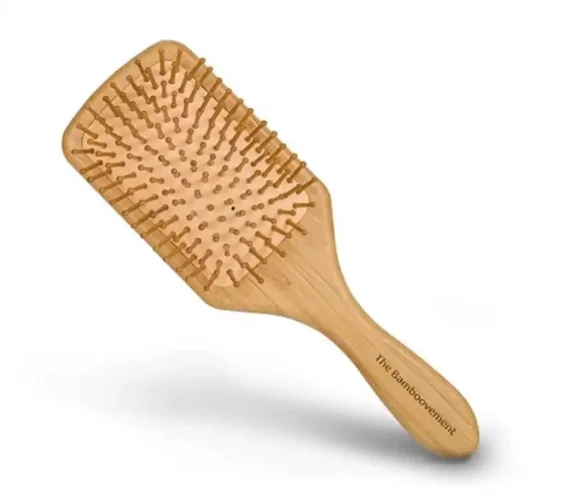 Bamboovement bambusový hřeben kartáč na vlasy hranatý