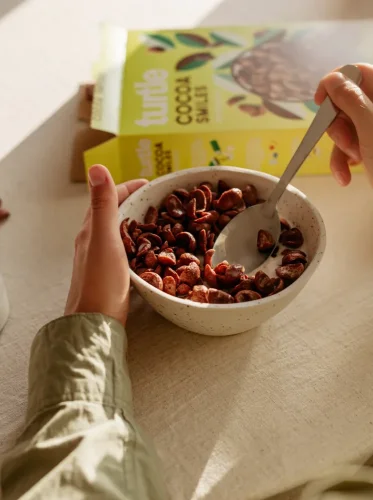 Turtle Bio celozrnné snídaňové cereálie Cocoa Smiles  300 g