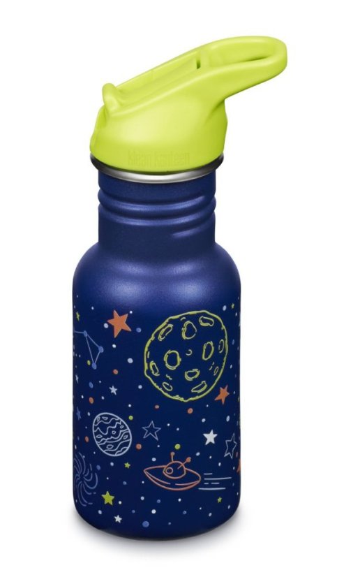 Klean Kanteen Dětská nerezová lahev Kid Classic Narrow 12oz (w/ Flip Seal Sport) Milky Way 355 ml