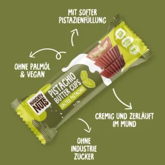 Balení Naughty Nuts Pistachio Butter Cups Salted Pistachio BIO bez palmového oleje