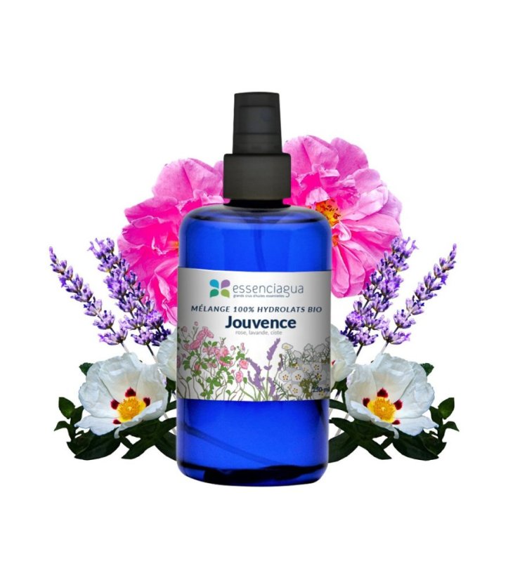 Essenciaqua bio Směs hydrolátů Jouvence pro suchou a zralou pleť 250 ml