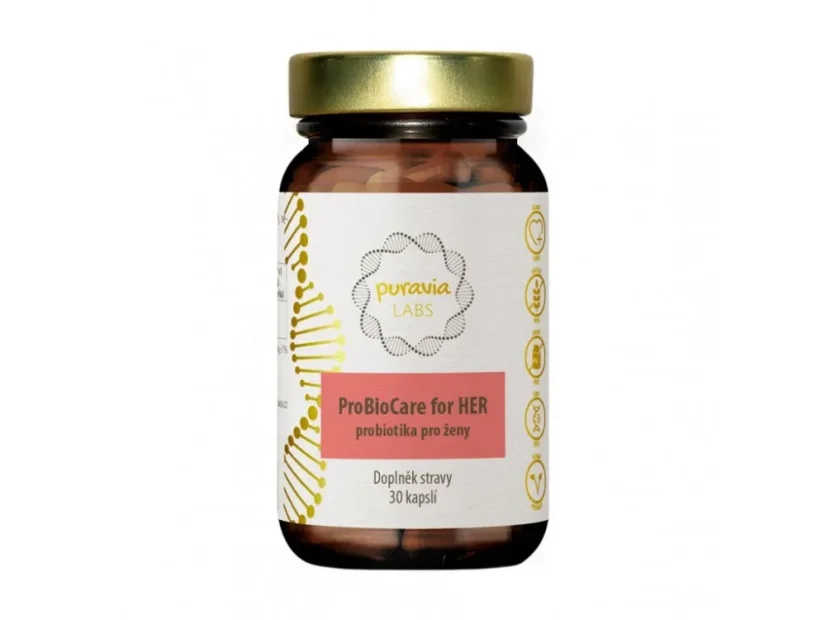 Puravia labs Probiotika pre ženy, 30 kapsúl