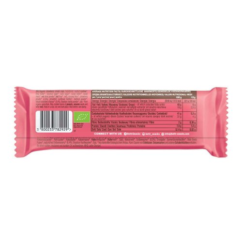 Bett´r Bio čokoládové pralinky s jahodovým máslem 3 ks 39 g