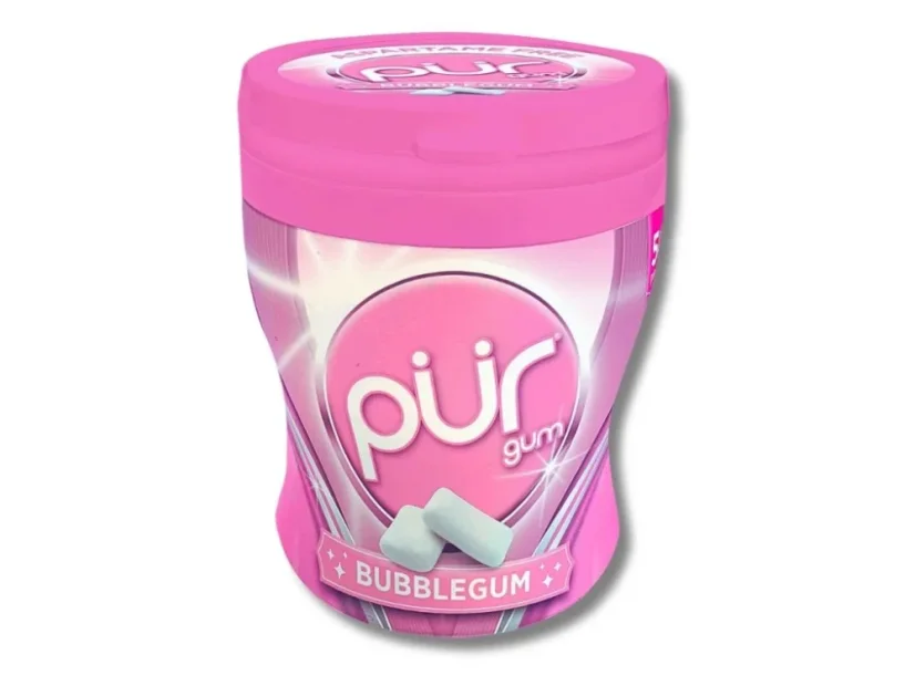PÜR Žvýkačky bez aspartamu Bubblegum s xylitolem, bez cukru
