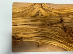 Olivenholz Doska na krájanie z olivového dreva 30 x 15 cm prasklina