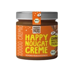 Naughty Nuts BIO lískooříšková kakaová pomazánka Happy Nougat Creme 250 g