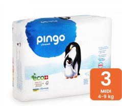 Pingo ekologické plenky midi (4-9 kg) 44 ks