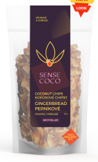 Sense Coco BIO kokosové chipsy perníkové 60 g min.trv. 03/2025