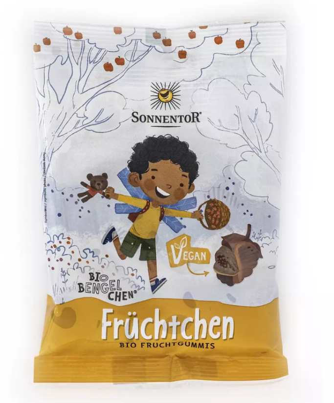 Sonnentor veganské bio želé bonbony s ovocnou příchutí Rarášci 100 g