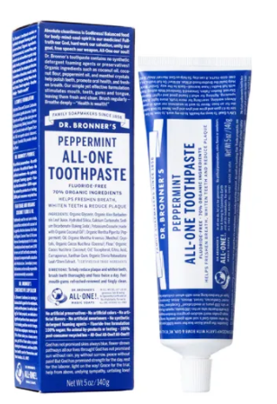 Dr. Bronners zubní pasta peppermint 140 g