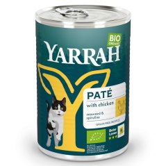 Yarrah Bio Paté pre mačky s kuracím mäsom 400 g
