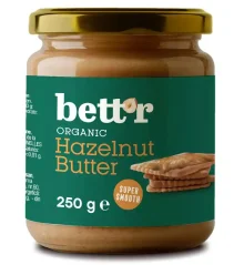 Bett'r Bio lískooříškové máslo extra jemné 250 g poškozený obal