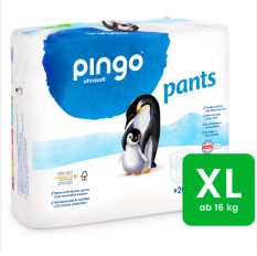 Pingo pants ekologické kalhotkové plenky vel. 6 XL (od 16 kg) 26 ks