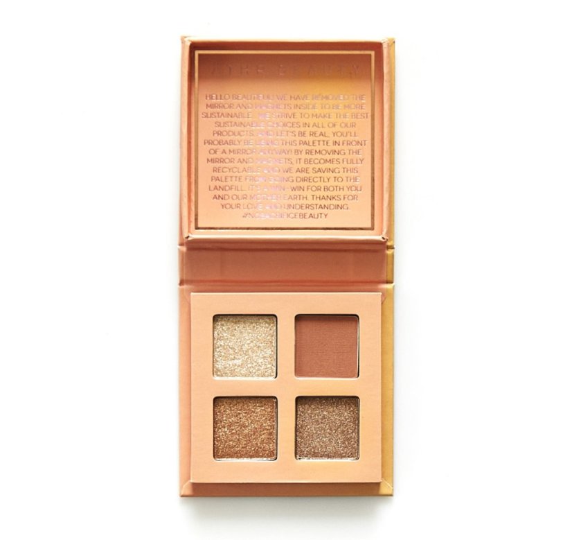 Aether Beauty  Citrine Crystal Quad paletka očných stínov 4 x 1 g