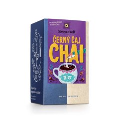 Sonnentor Chai černý čaj kořeněná směs s černým čajem bio (obsahuje kofein) porcovaný dvoukomorový 32,4 g