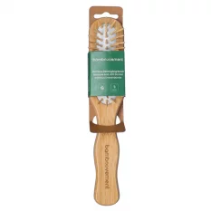 Bamboovement bambusový hrebeň kefa na vlasy oválna