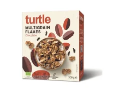 Turtle Cereálie Multigrain Flakes Chocolate bio vícezrnné cereálie s čokoládou 300 g