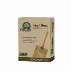 If you care Papírové filtry na čaj malé, nebělené 100 ks