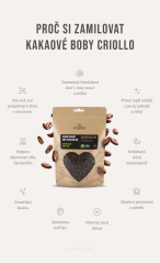 Vitalvibe Kakaové bôby Criollo BIO, drvené v kokosovom nektáre 250 g
