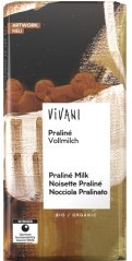 Vivani Bio mliečná čokoláda Praliné 100 g