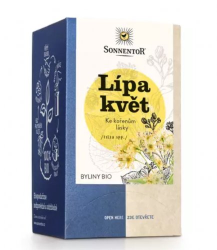 Sonnentor Bio porciovaný bylinný čaj Lipa kvet 27 g