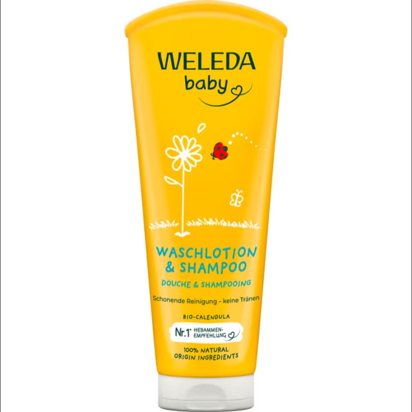 Weleda Měsíčkový dětský vlasový a tělový šampon 200 ml