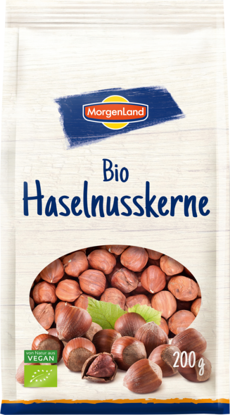 MorgenLand BIO lískové oříšky 200g min.trv. 07/2026