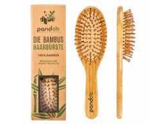 Pandoo Bambusová kefa na vlasy s prírodnými štetinami
