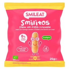 Smileat Bio Chumky banán jahoda 8M+ 25g
