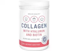 WoldoHealth Kolagén hovädzí prášok s kyselinou hyalurónovou a biotínom 500 g