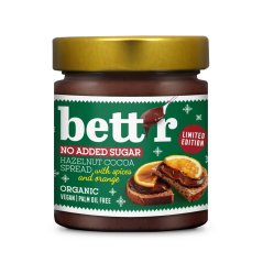 Bettr Lískoříšková pomazánka s kořením, kakaem a pomerančem bez přidaného cukru bio 250 g