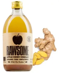 Rawsome Vinegars Bio raw jablkový ocot nefiltrovaný a nepasterizovaný s príchuťou 500 ml