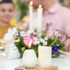 Tvoje svíčka Včelia svieca biela 6 cm