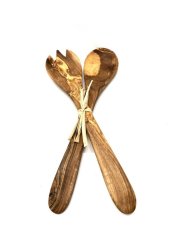 Olivenholz Sada na salát z olivového dřeva 30 cm