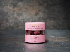 Oialla Bio marcipánovo-čokoládové guličky s malinami 80 g